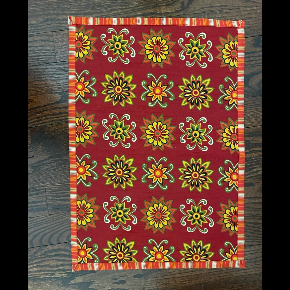 Pier 1 Imports multi colored double sided placemats.